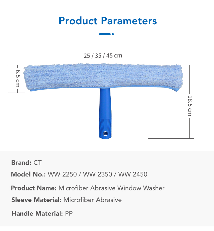 CT Window Washer With Microfiber Abrasive Replacement - Cleanic Cleaning Equipment